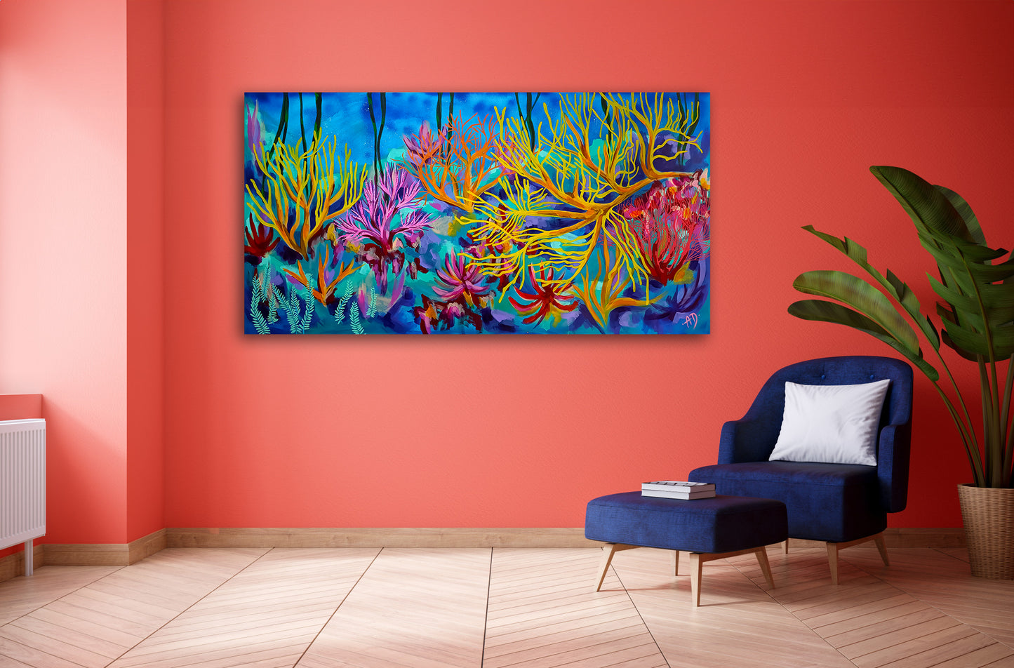 'Underwater landscape' original painting