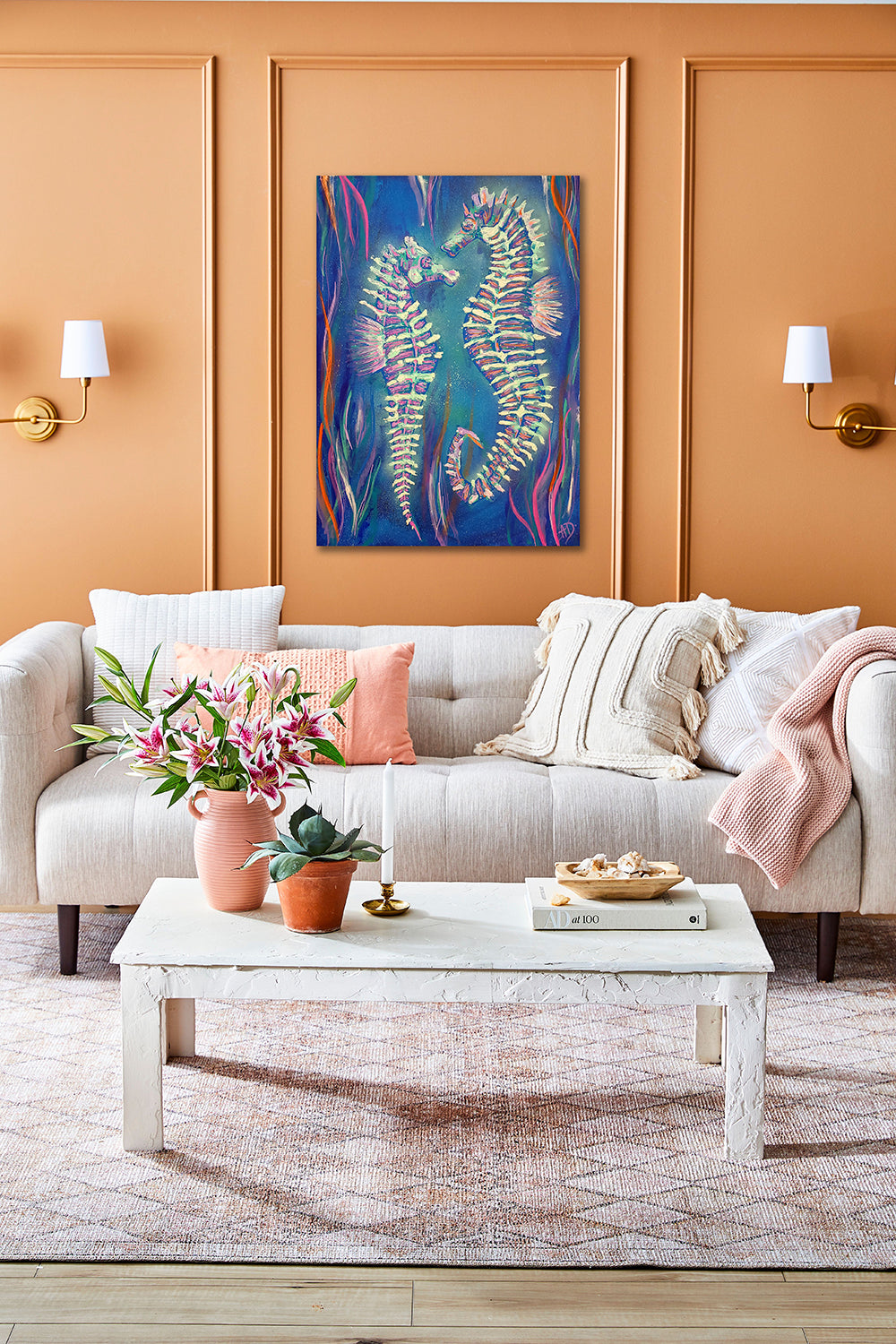 'Seahorse dance' original painting