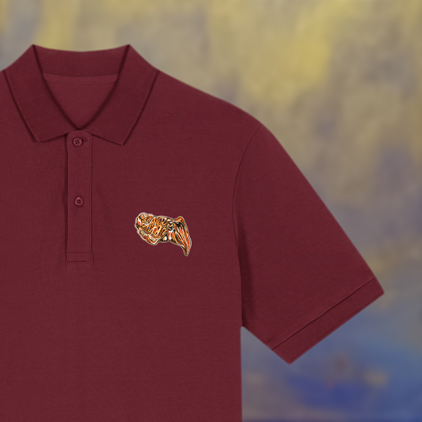 Polo t-shirt - burgundy