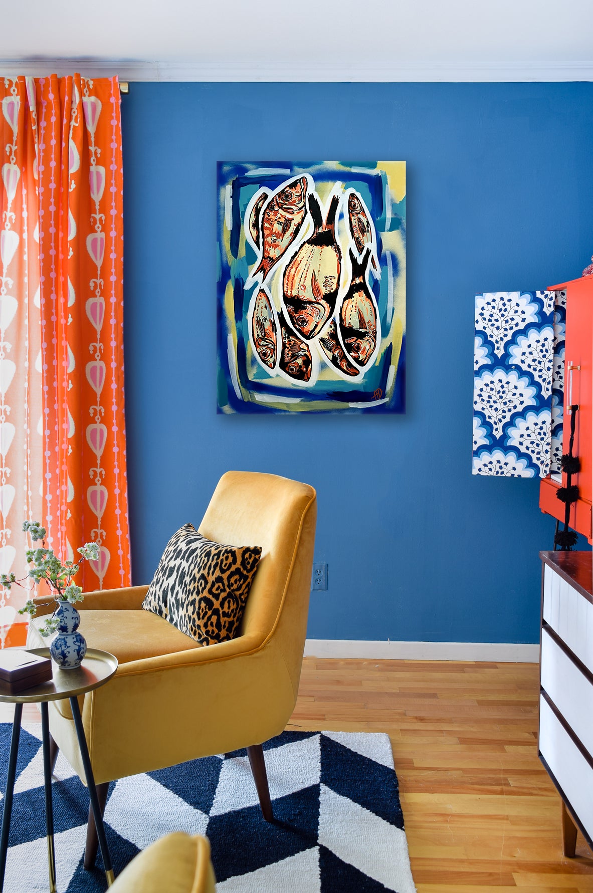 'Ribe u kašeti' original painting