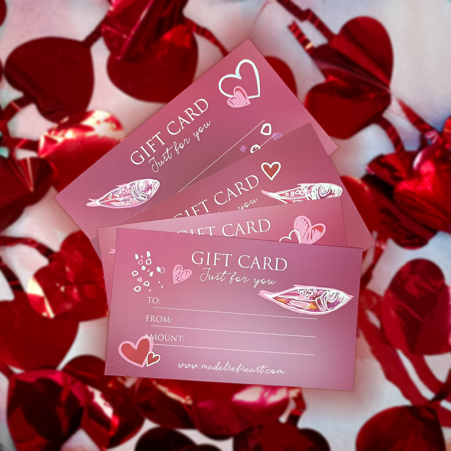 Madeliefie art Valentine's day gift card