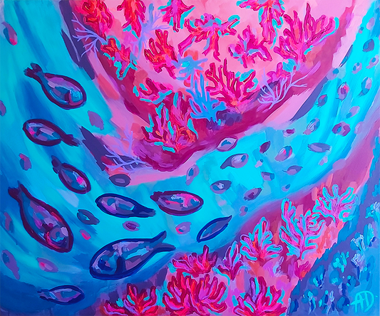 'Coral reef II' original painting