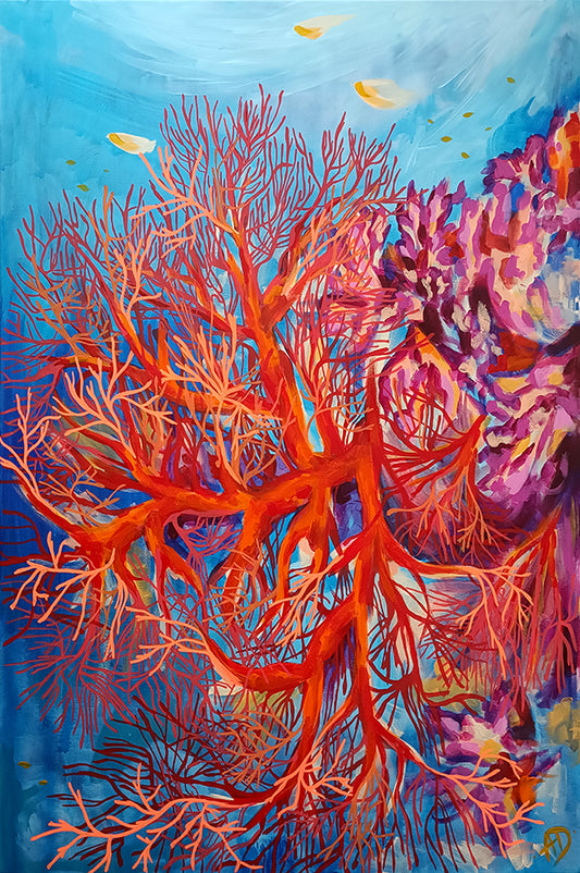 'Underwater tree of life' original painting