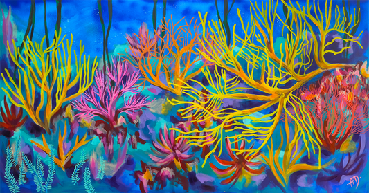 'Underwater landscape' original painting