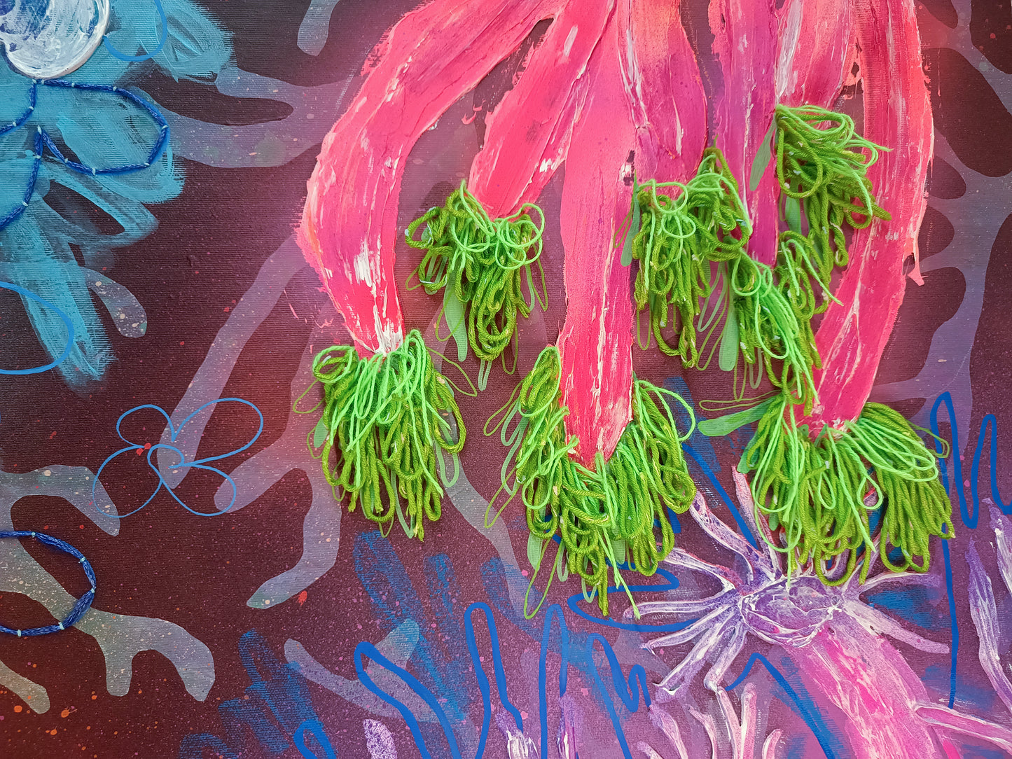 'Electric corals IV' original painting