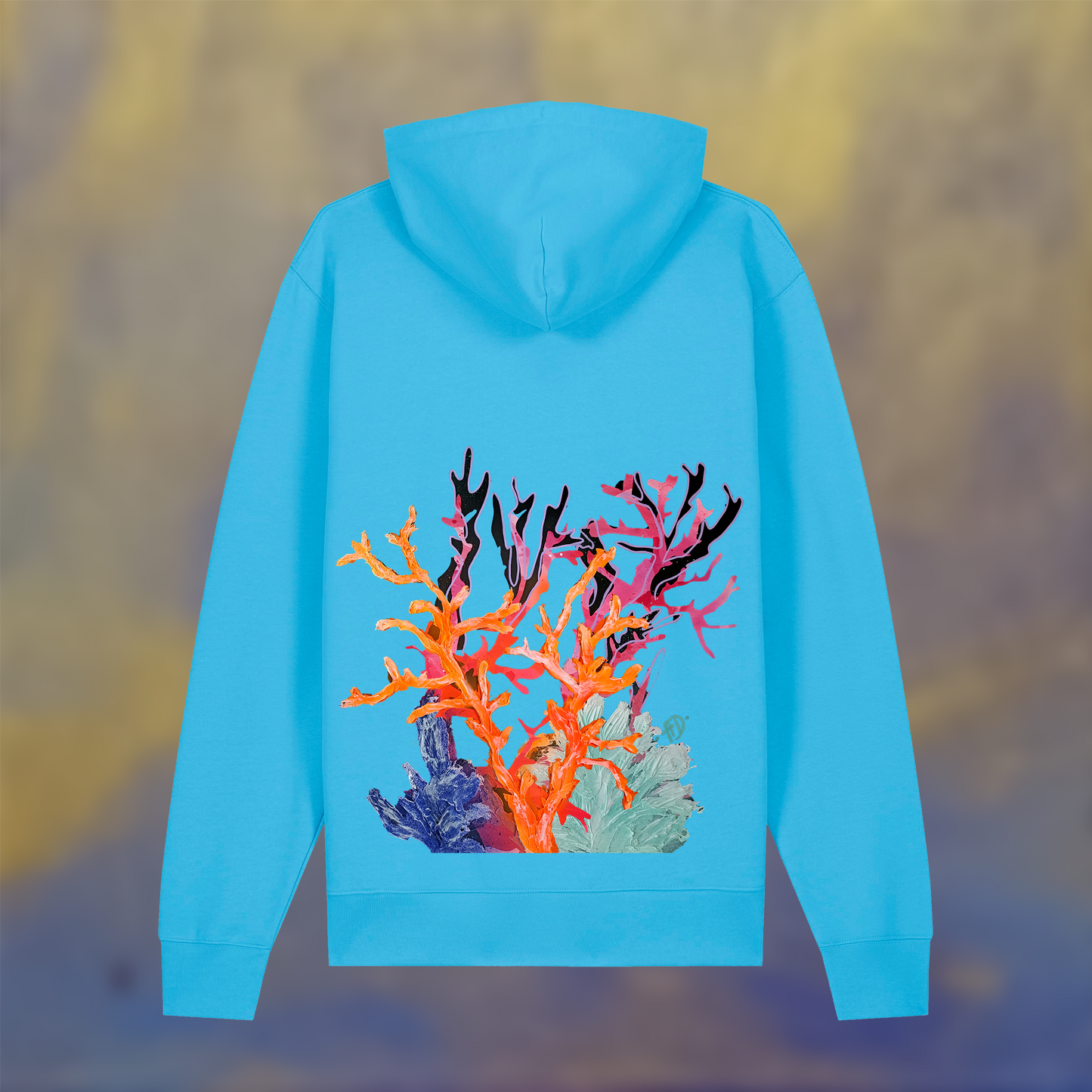 Hoodie - Electric corals