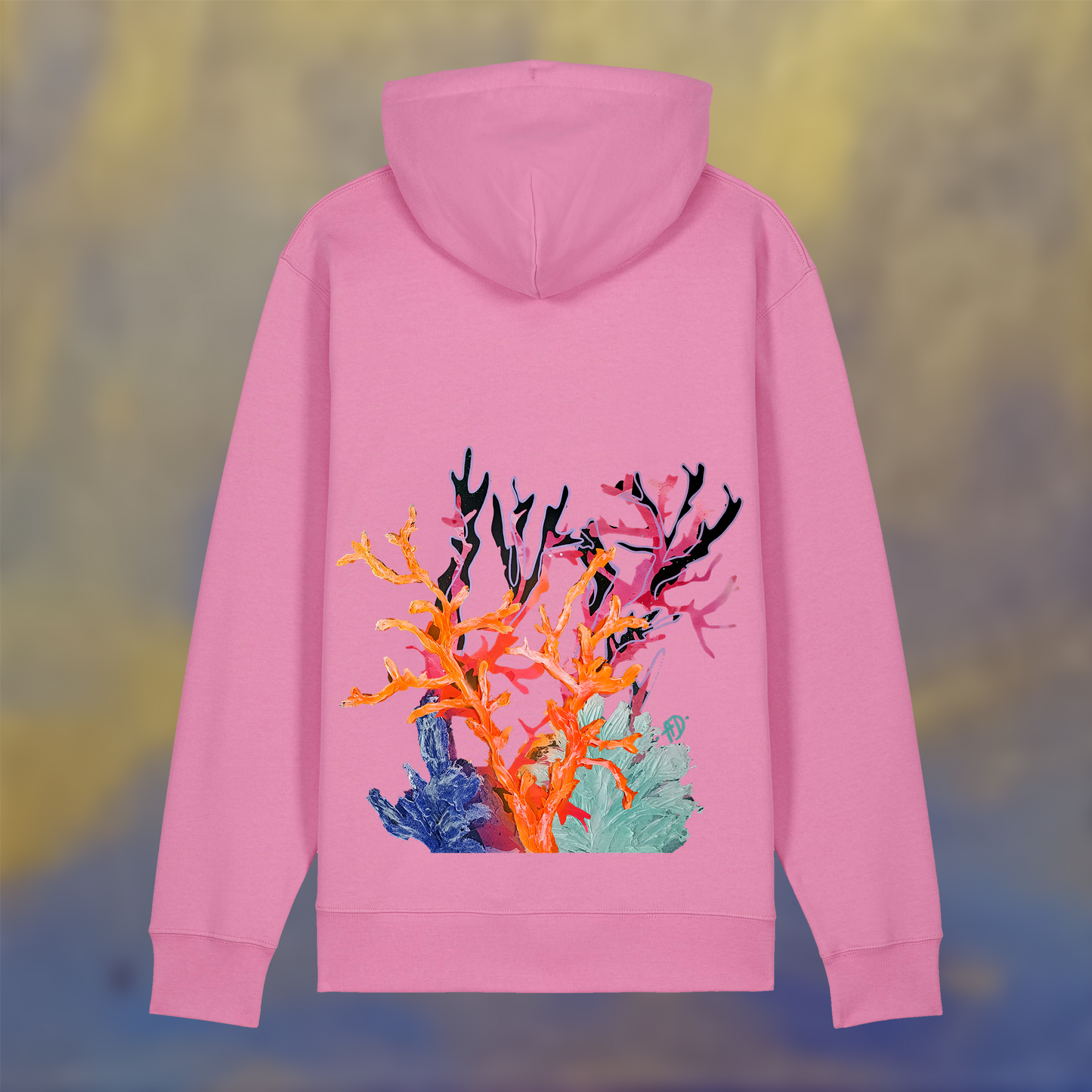 Hoodie - Electric corals