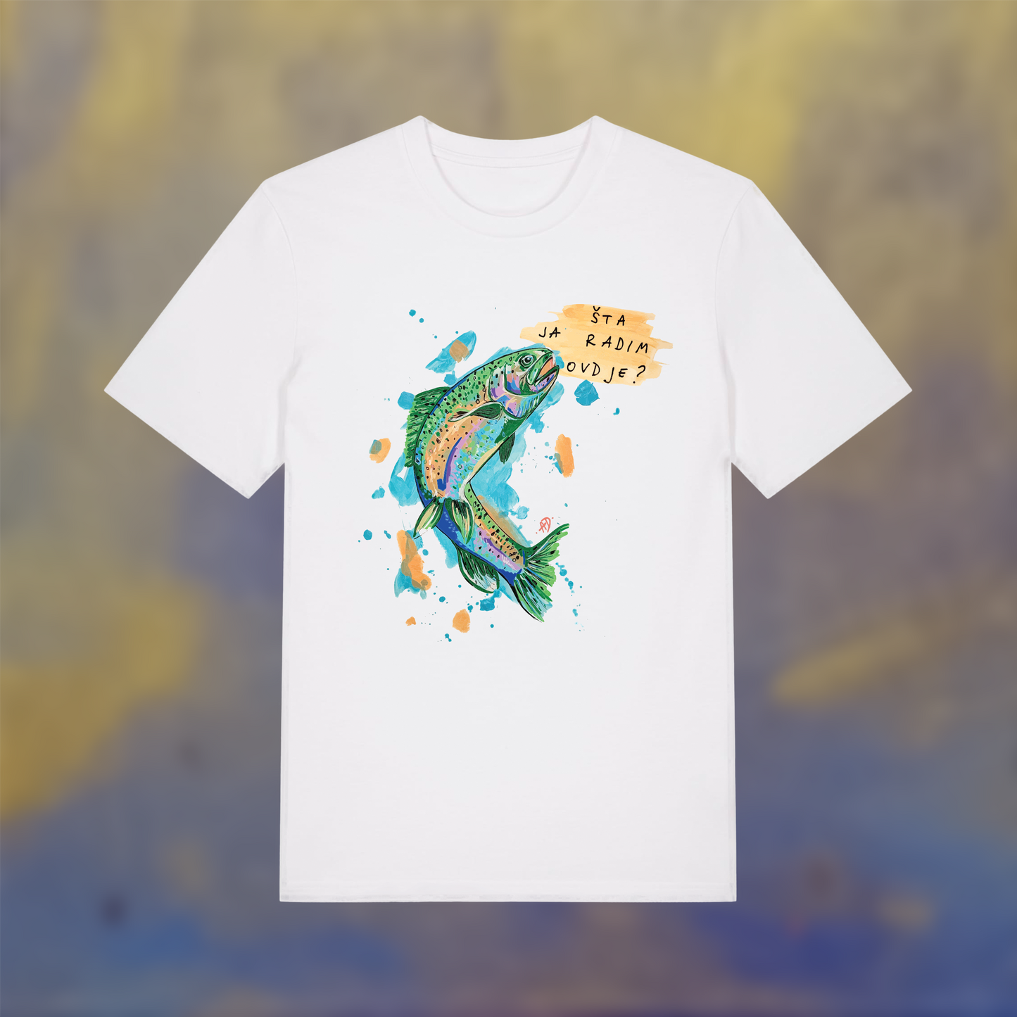 T-shirt - Salmon 'šta ja radim ovdje?'