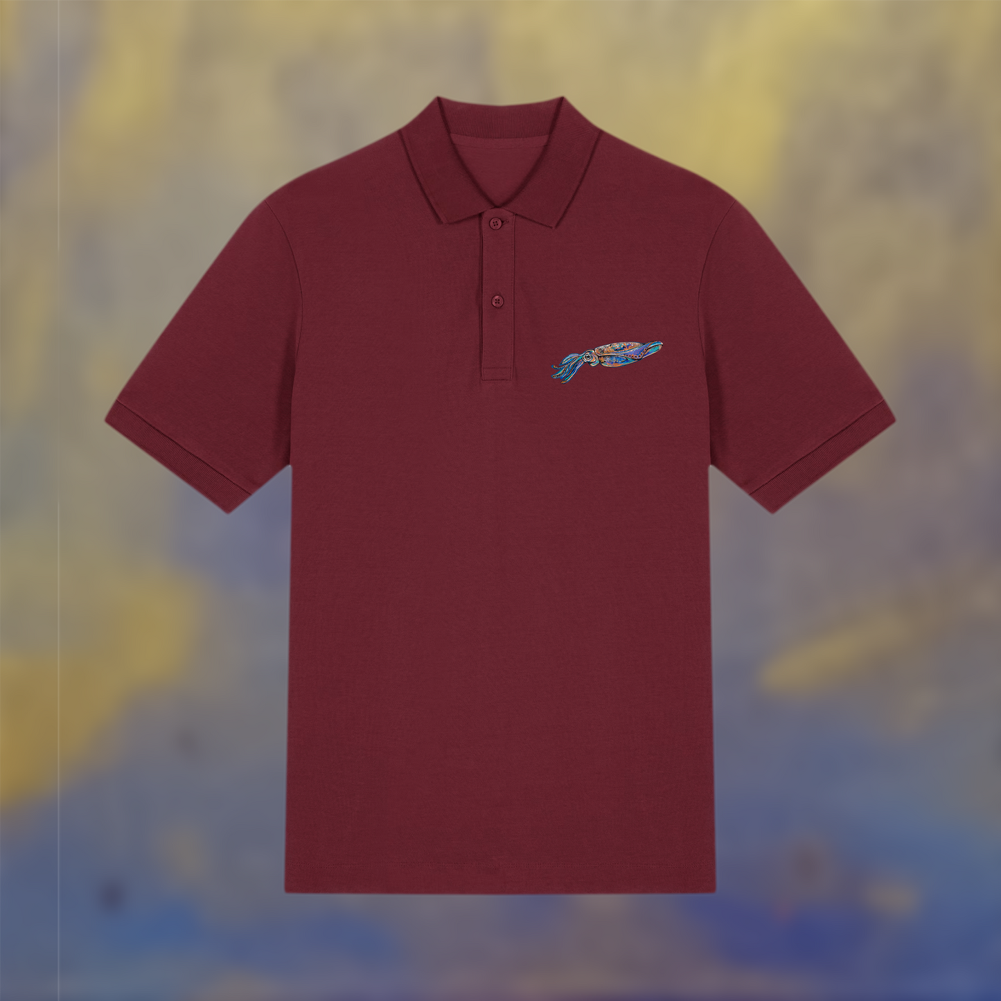 Polo t-shirt - burgundy