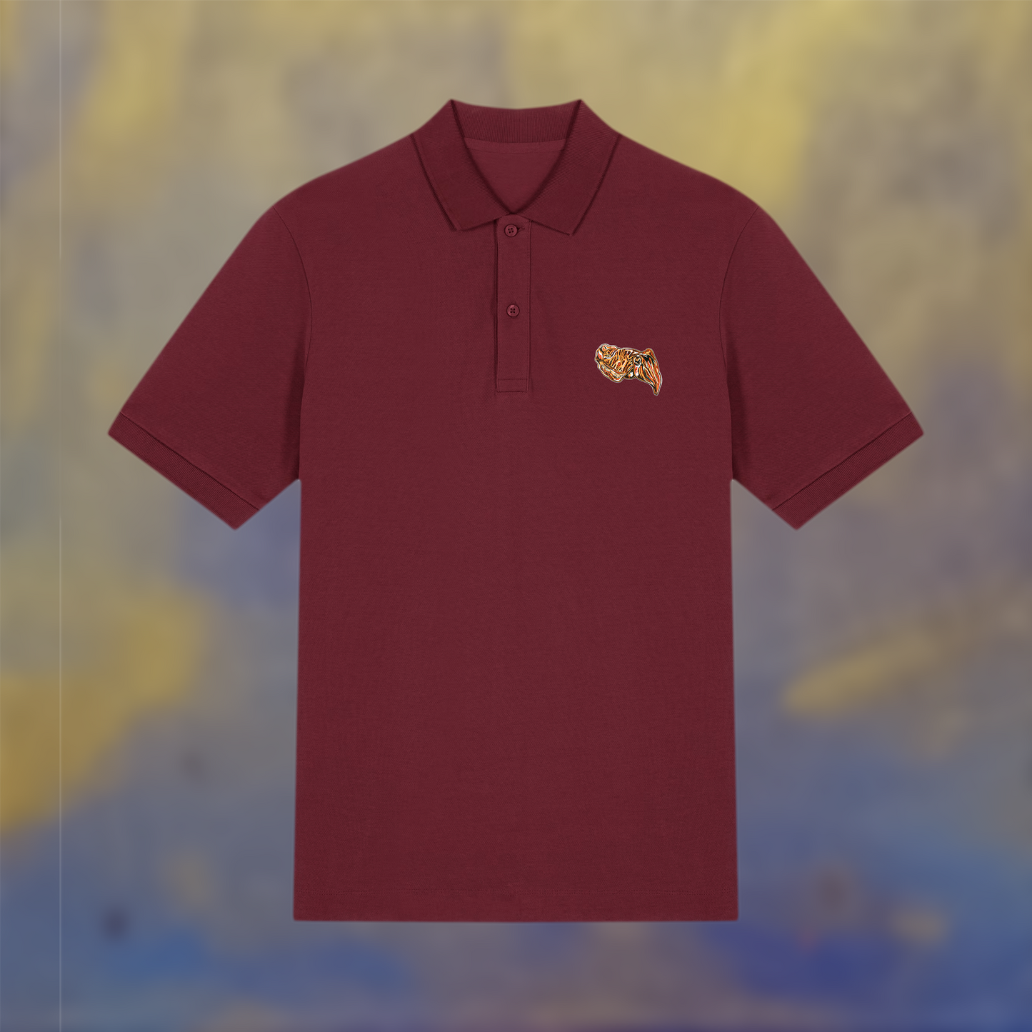 Polo t-shirt - burgundy