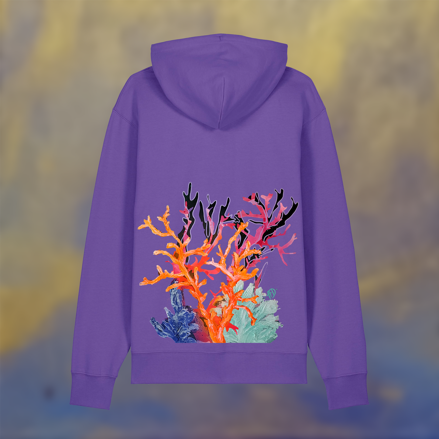 Hoodie - Electric corals