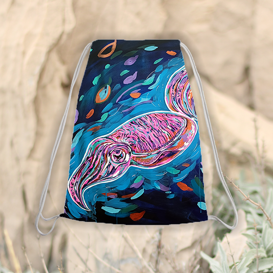 Drawstring backpack - Cuttlefish dark
