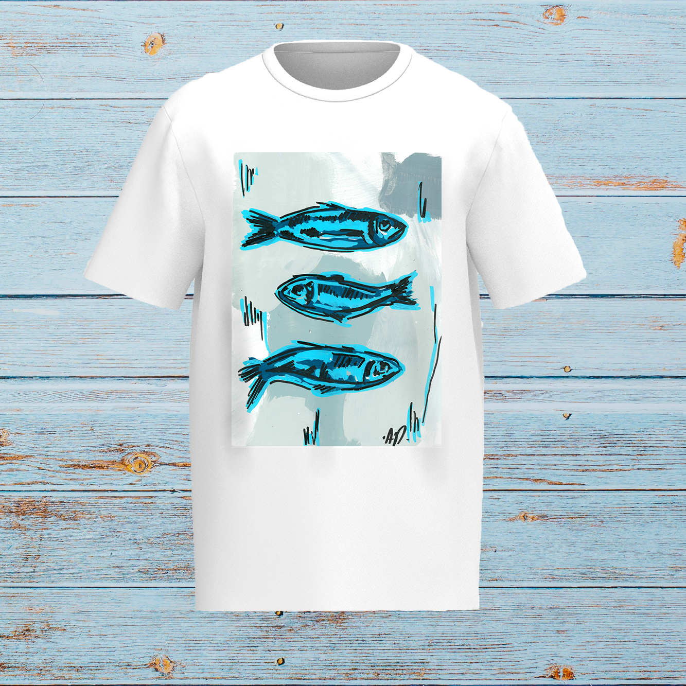 T-shirt - Vintage sardines