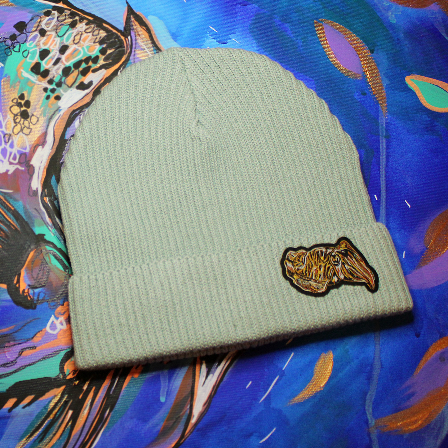 Fisherman beanie - sage