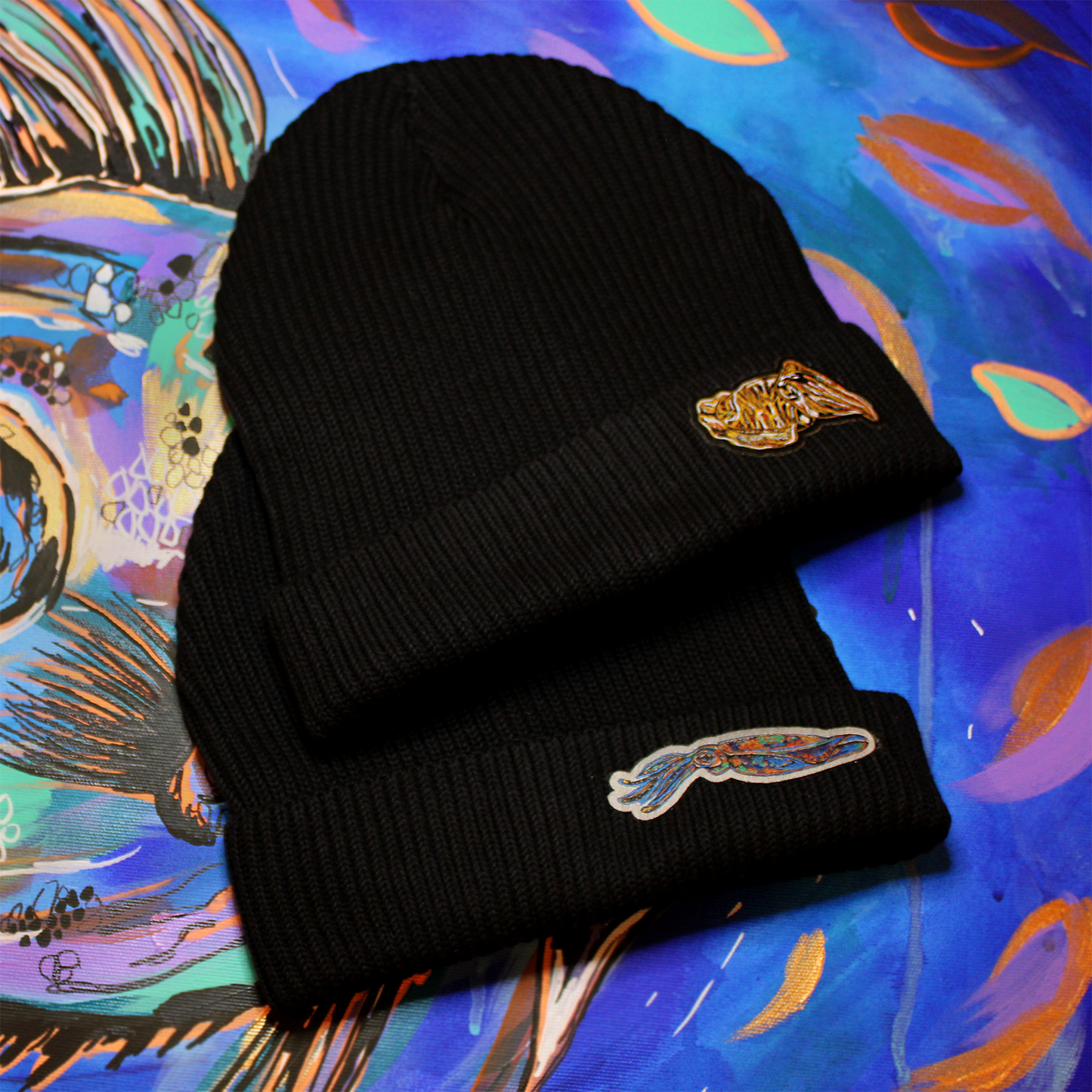 Fisherman beanie - black