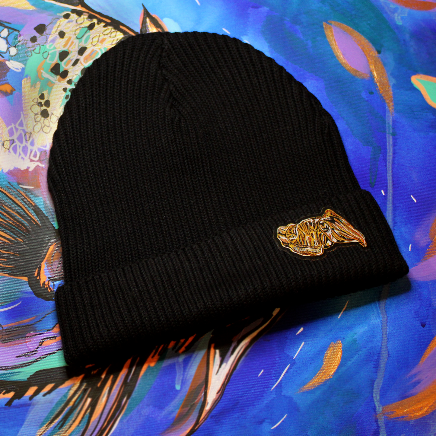 Fisherman beanie - black