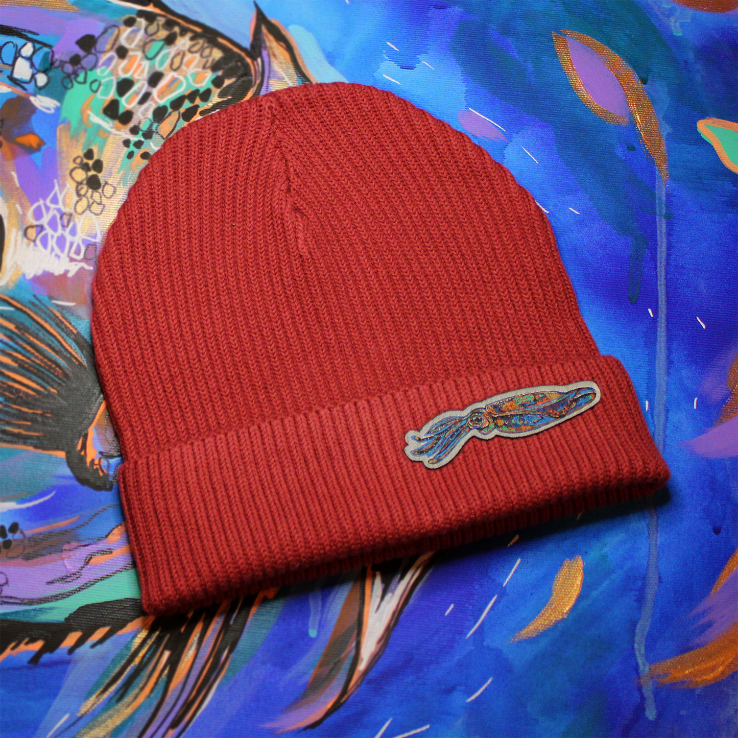 Fisherman beanie - brick