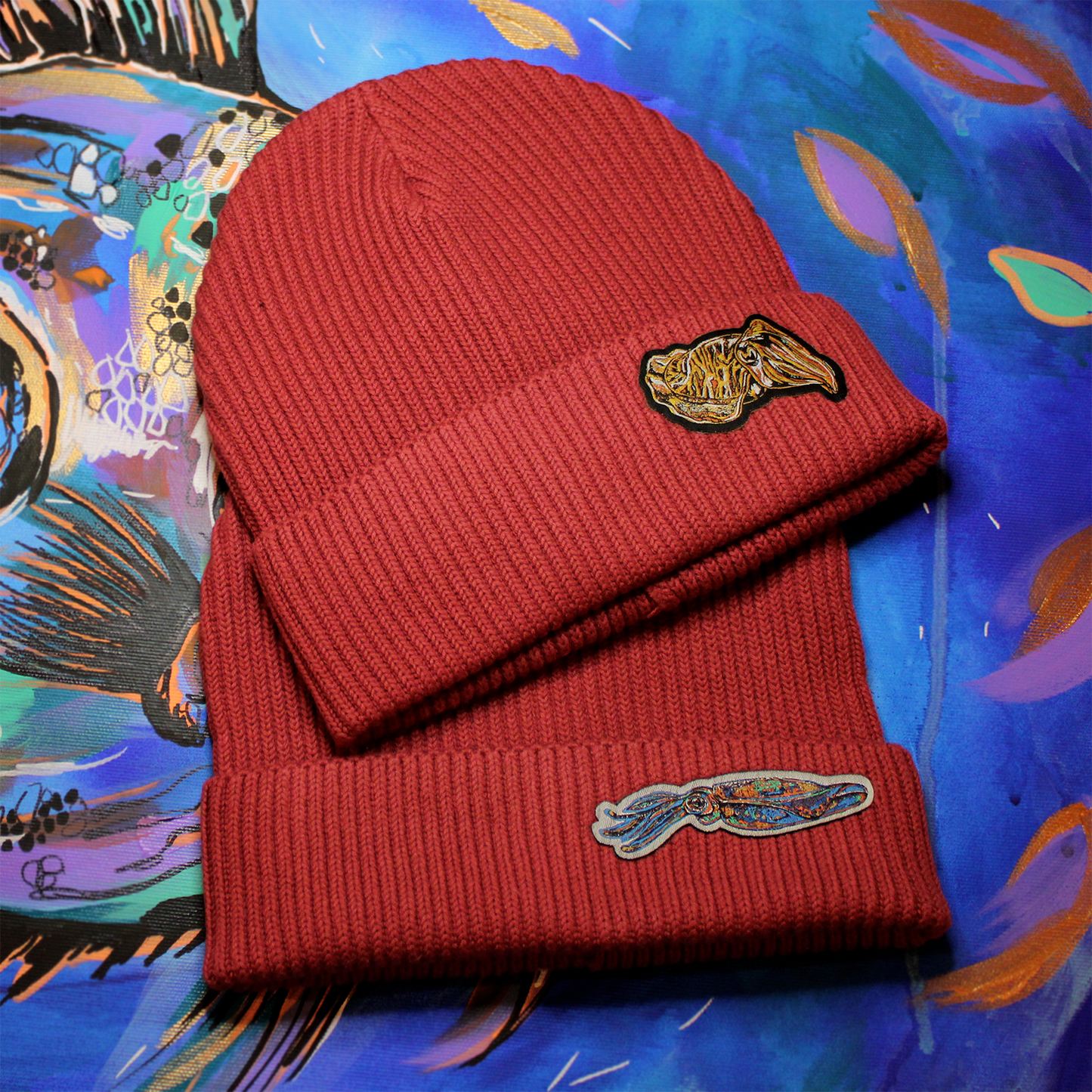 Fisherman beanie - brick