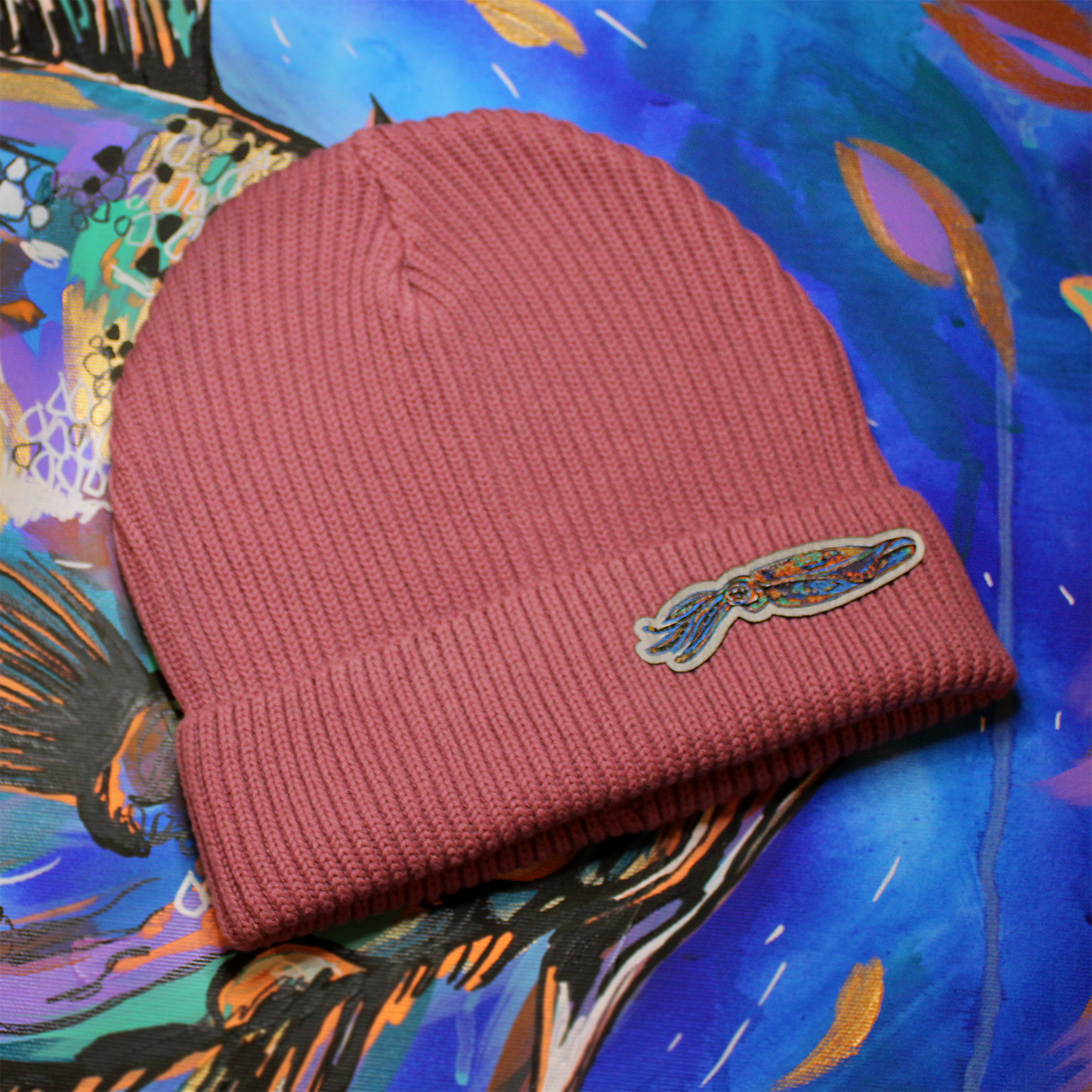 Fisherman beanie - dusty rose