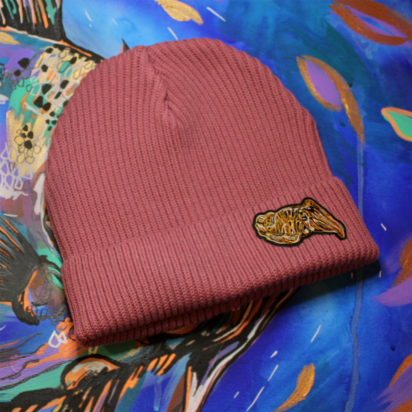 Fisherman beanie - dusty rose