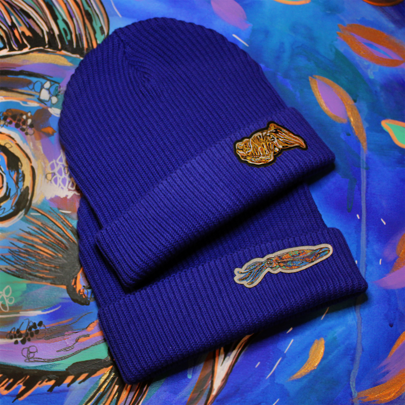 Fisherman beanie - indigo