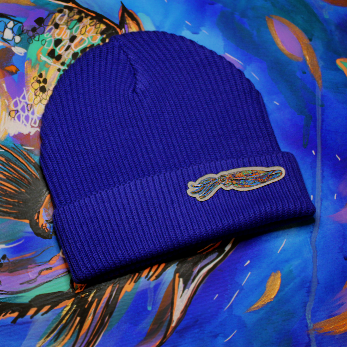 Fisherman beanie - indigo