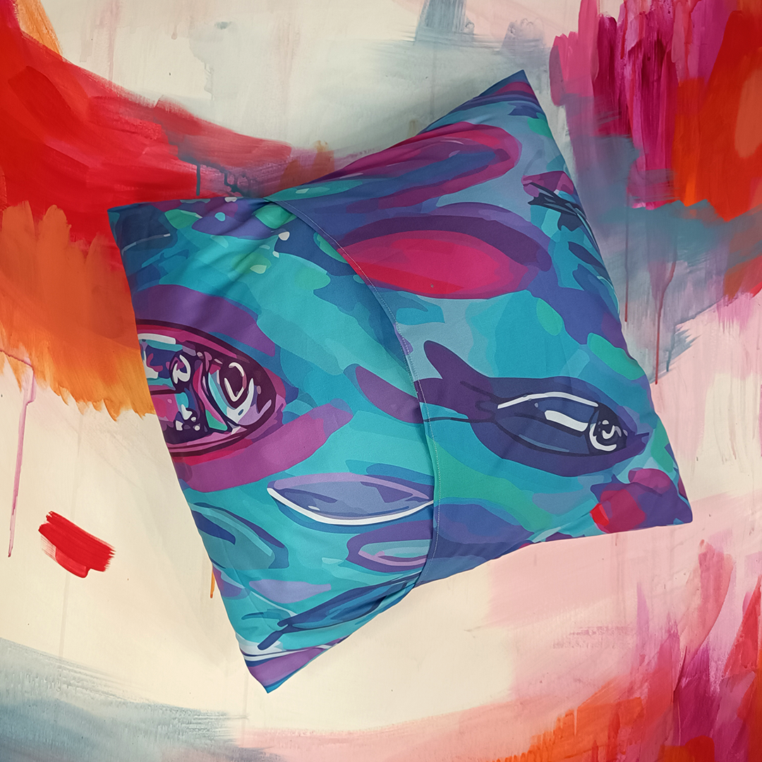 Decorative pillow - Small fishes III